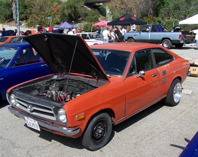 Orange Coupes - Eagle Rock Datsun Swap meet