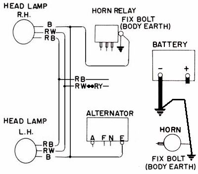 Tech Wiki - Headlight Wiring : Datsun 1200 Club