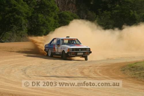 Sunny B310 rally car in action Sunny B310 rally car in action
