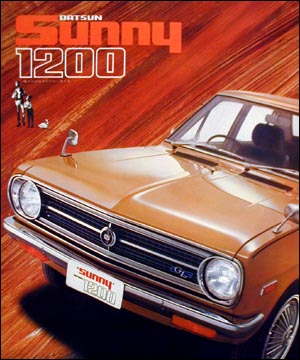"Datsun Sunny 1200" Japan brochure