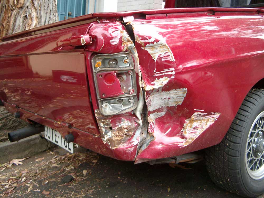 Taillight Smashed-Not pretty