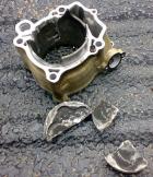 Disintigrated piston and sleeve - NON DATTO RELATED