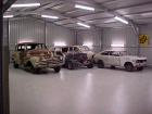 some of my cars in the shed.