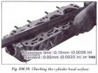 Checking cylinder head flatness