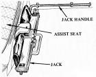 Jack storage for ute