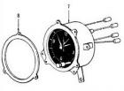 Clock spacer for console
