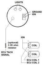 Using Tachometer with ECU
