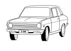 Datsun 1200 2-dr Sedan Cartoon