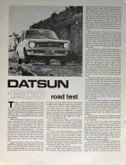 datsun 1200 road test (SA)