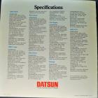 A Datsun for every day in the week - specifications