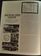 Datsun 1200 Coupe Road Test 2/4