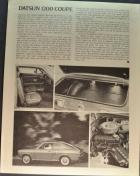 Datsun 1200 Coupe Road Test 4/4