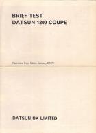 Datsun 1200 coupe road tested 1/2