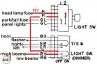 dash wiring - high beam indicator