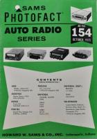 Sam's Photofact Auto Radio No. AR-154 October 1973