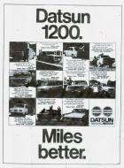 Miles Better. Datsun 1200.