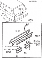 G26-05-1d Licence Plate Lamp (Wagon)