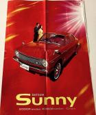 red Sunny Coupe 4-fold brochure