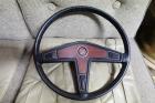 GL steering wheel BLACK with rosewood center
