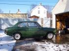 Green 2-dr sedan