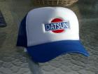 Datsun cap royal back and white front