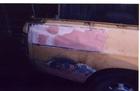 right rear 1/4 panel rust repares