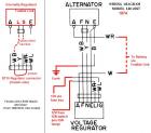 Internally-regulated alternator wiring